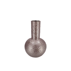 Evora Metallic Grey Vase Tube 15x15x24cm