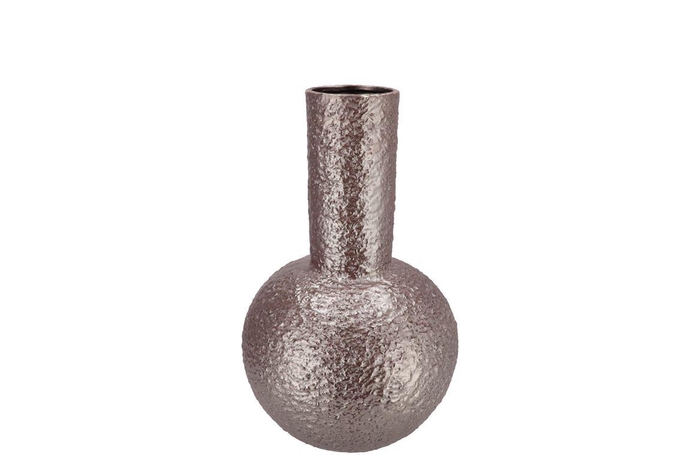 <h4>Evora Metallic Grey Vase Tube 15x15x24cm</h4>