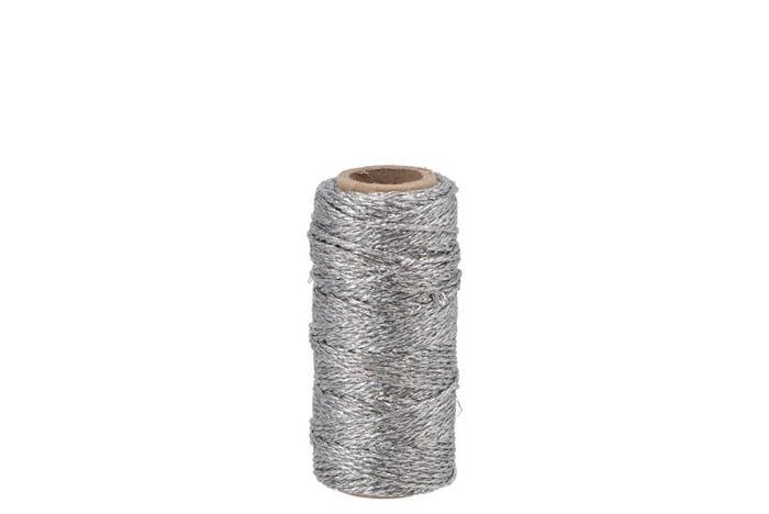Ribbon Flashy Cord 01 Silver 25mx1,5mm