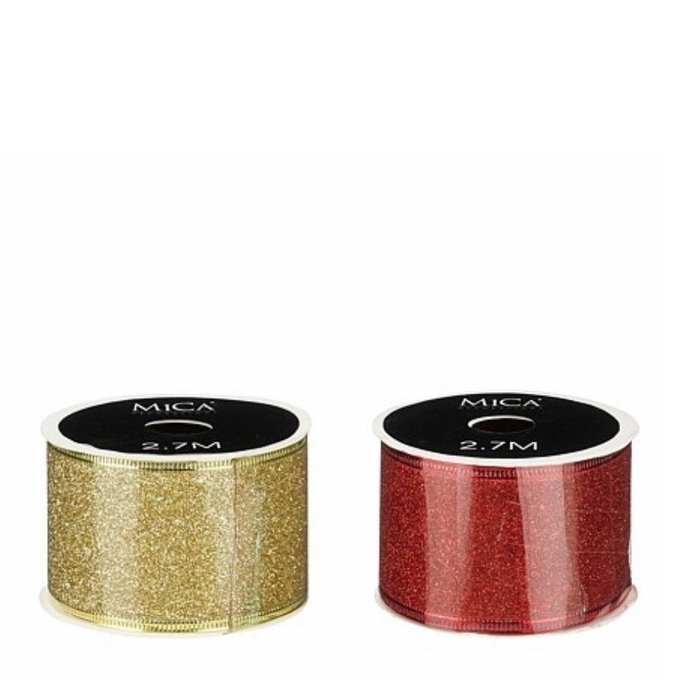 <h4>Kerst Lint glitter 50mm 2.7m</h4>