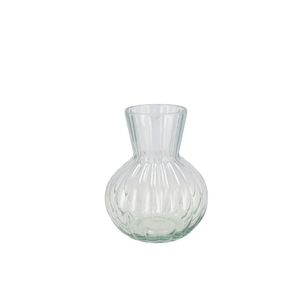 Feline Clear Vase Ass 9x11cm