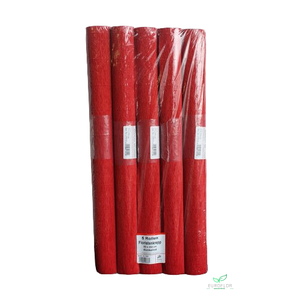 FLORISTENCREPE 50CM*2,5M DONKERROOD 5 ROLLEN