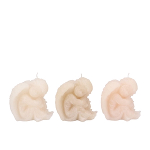 Candle Frosty X-mas Angel Cozy Sand Mix 10x10x11cm