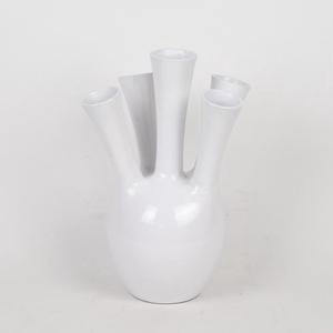 Alu Vase White O  38cm 40994