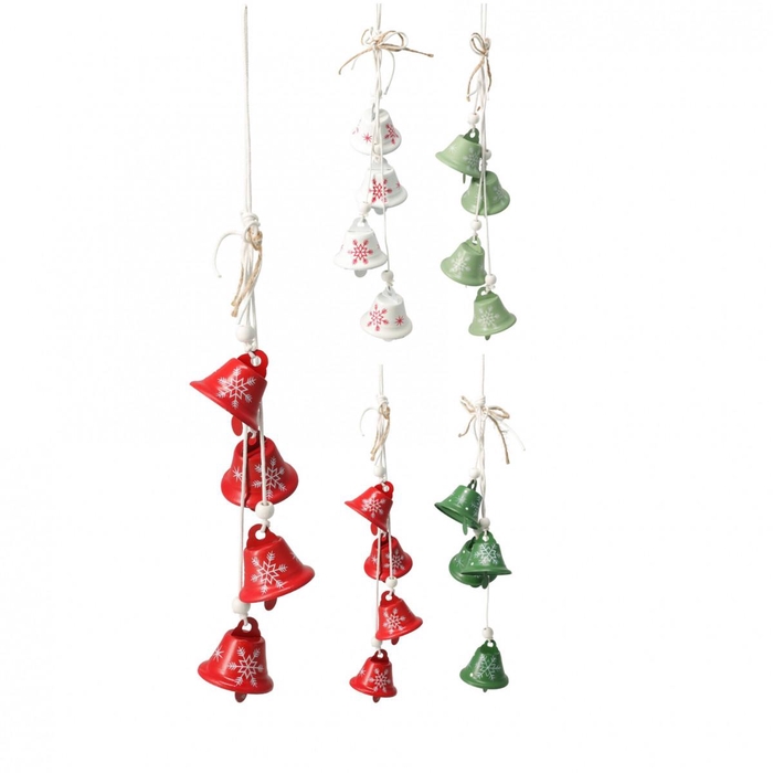 <h4>Christmas Deco hanging bell 38cm</h4>