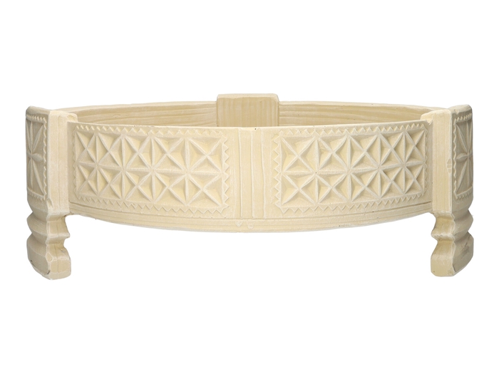 <h4>DF03-741271900 - Plate Amara d42xh15 beige</h4>