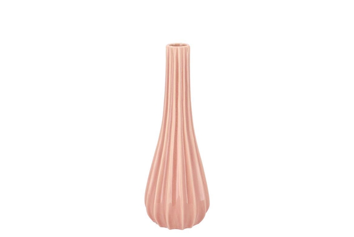 <h4>Gia Old Pink Stripe Bottle 11x11x28cm</h4>