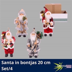 Deco Fig Kerstman H%