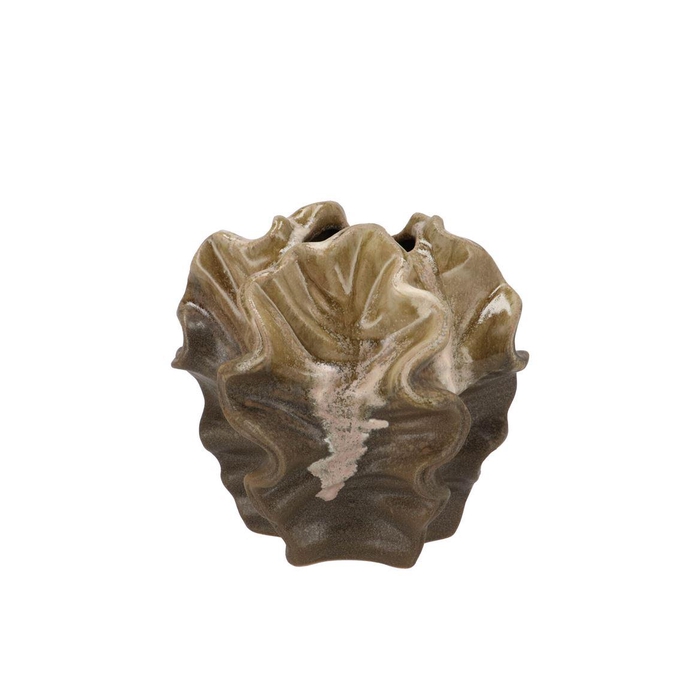 <h4>Dion Brown Vase 17x17x16cm</h4>