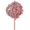 Bruce Ball 5cm on stem Frosted Light Pink