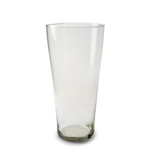 Glas Vaas konisch d16*30cm