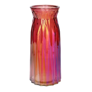DF02-664128300 - Vase Ruby2 d10/11xh24 candy pink + pearl
