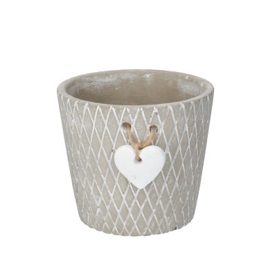 <h4>Moederdag Keramiek Hart deco d12*11cm</h4>