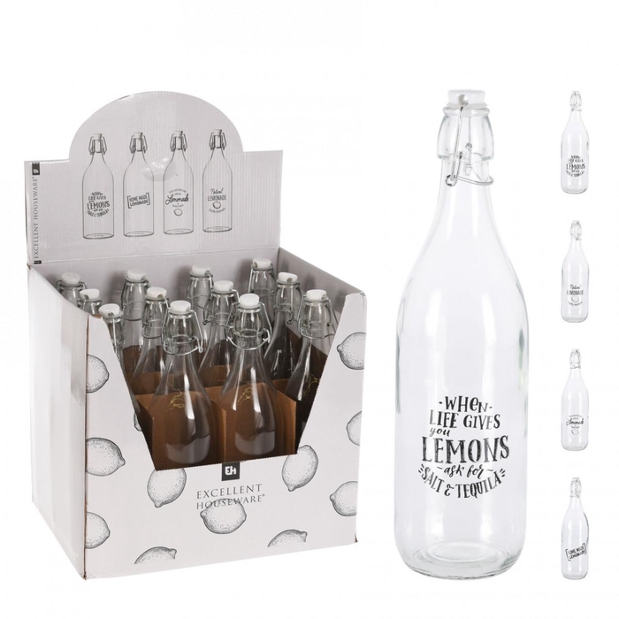 <h4>Glass Bottle Lemonade d02/8.5*31.5cm</h4>