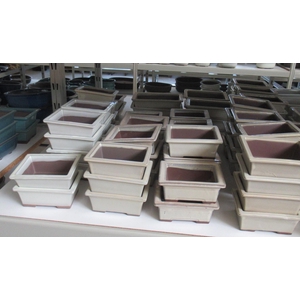 pot rectangle glazed creme (13x10x5,5)