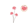 Silk Hydrangea Branch Pink 85cm