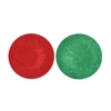 Melamine Shine Green/red Plate Round Ass 33x33x2cm