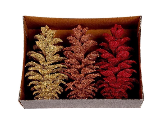<h4>Deco Pinecone Sugar 3 Pcs L30w22h11</h4>