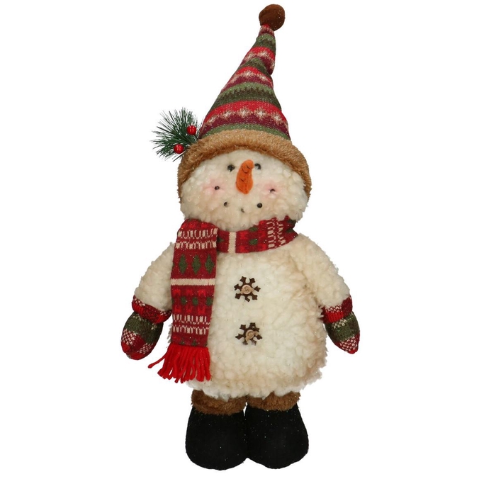 <h4>Kerst Deco sneeuwman d12.5/26*52cm</h4>