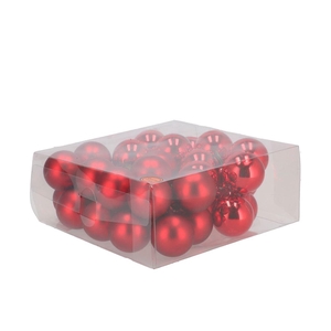Glass Ball Glans Combi Rood 40mm P/36
