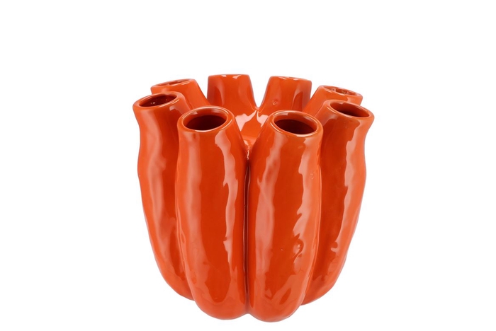 <h4>Luna Orange Tube Vase 19x19cm Nm</h4>