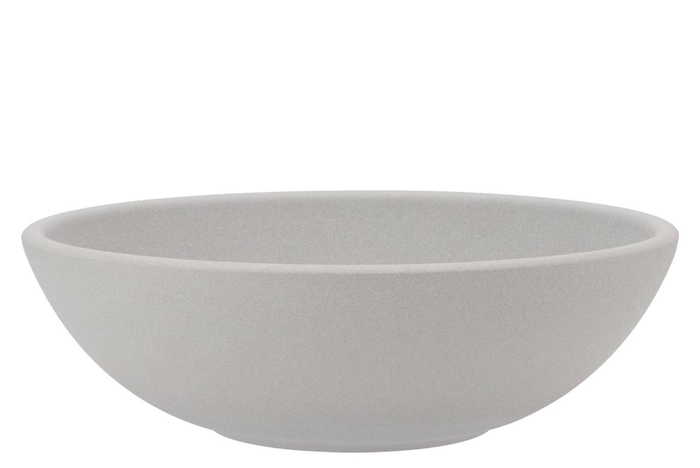 <h4>Vinci Matt Grey Bowl Low 30x9cm</h4>