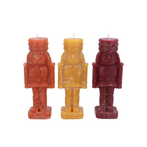 Frosty Nutcracker Autumn Spices Mix Candle 7x7x20cm