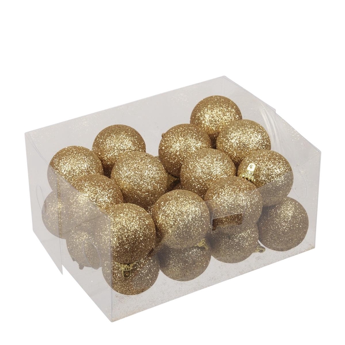 <h4>Kerstbal Bal kunststof spark.40mm x24</h4>