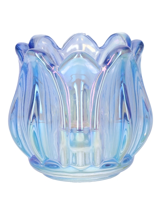 <h4>DF02-666828600 - T-lighthldr Elora d6.7/7xh6.7 lavender+pearl</h4>
