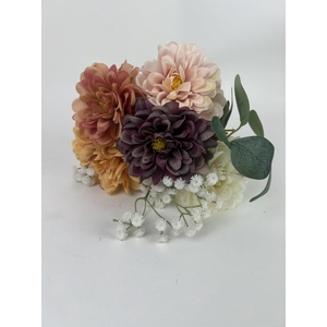 AF Dahlia bouq L42cm mix cream