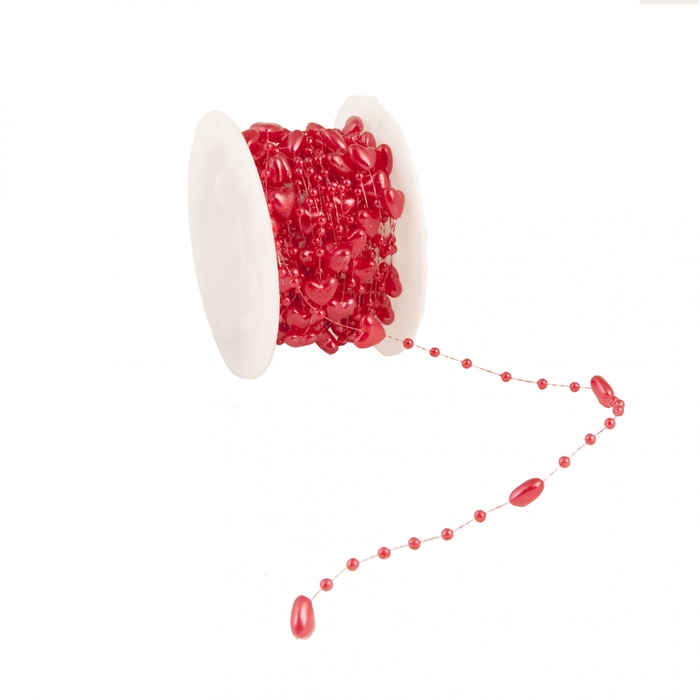 <h4>Moederdag Parelslinger hart 10mm 10m</h4>