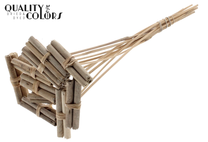 Jute Stick Posy on stem Natural