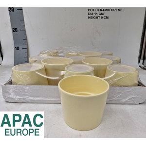 Keramiek Pot Creme H9 D11