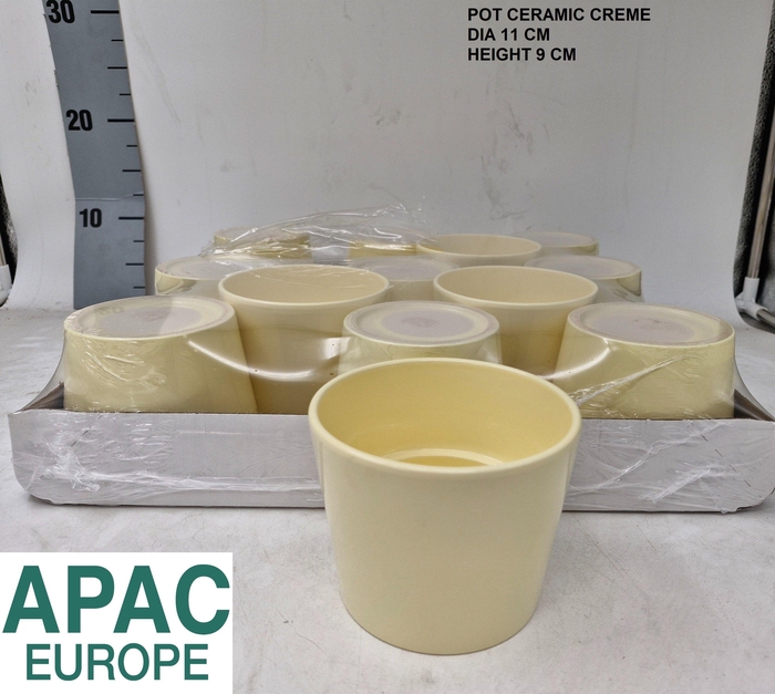 <h4>Keramiek Pot Creme H9 D11</h4>