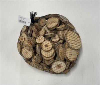 <h4>HOUTSCHIJF IN NET 4-8 CM</h4>