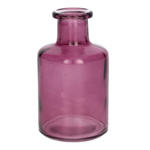 DF02-666630100 - Bottle Caro9 d3.8/6.8xh11.8 aubergine transparent