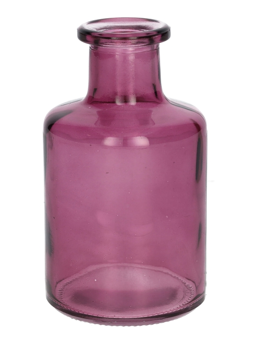 <h4>DF02-666630100 - Bottle Caro9 d3.8/6.8xh11.8 aubergine transparent</h4>