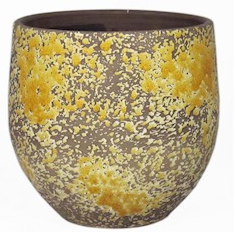 <h4>Pot Luuk d20 h20cm ocre</h4>