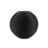 Inga Jada Black Oval Vase Wave 41x14x39cm