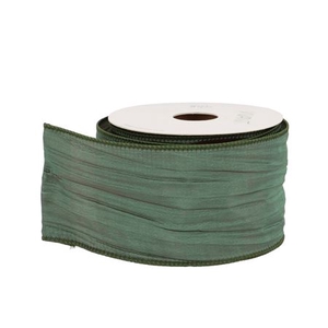 Ribbon Crushente Dark Green 10mx7mm