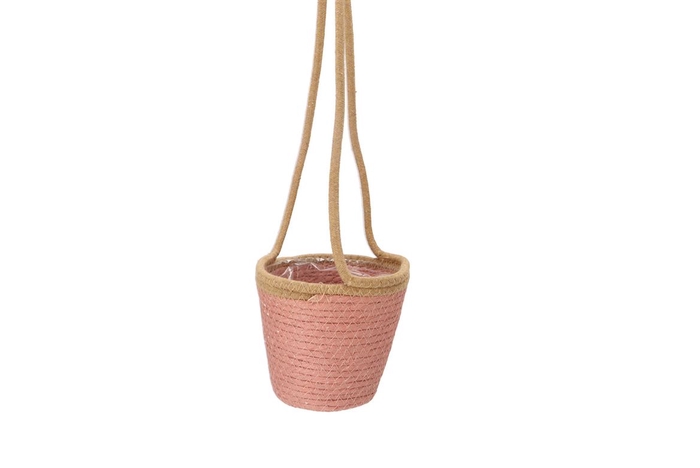 <h4>Tripoli Hang Basket Pink 16x15cm Nm</h4>