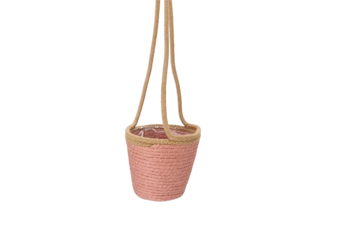 Tripoli Pink Hanging Basket 16x15cm