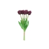 Silk Tulip Bouquet Papagayo 5x Purple 39cm