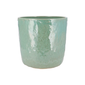 Iron Stone Aqua Green Pot 30x30x28cm