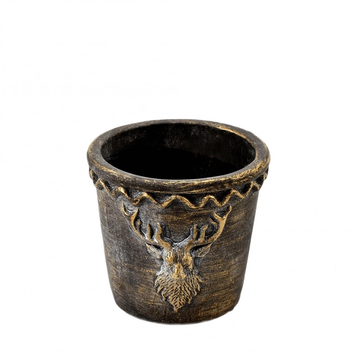 <h4>Kerst Keramiek Rendier pot d13*12cm</h4>