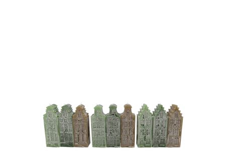 <h4>Candle A'dam House Green Mix 4x4x12cm</h4>