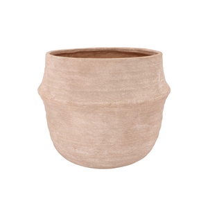 Lisboa Cream Pot Edge 35x35x32cm Nm