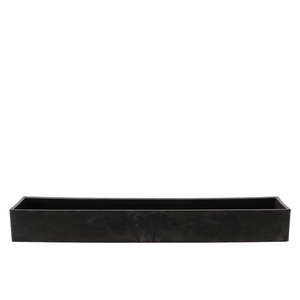 Melamine Grey Bowl Rectangle 42x10x5cm