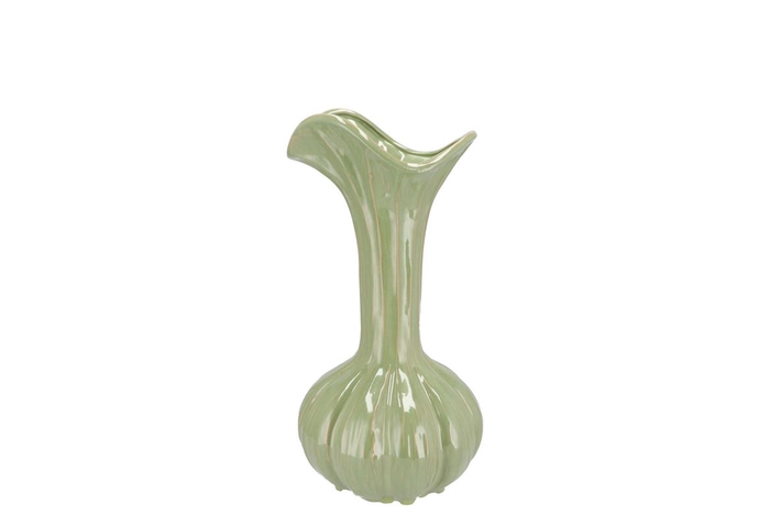 <h4>Mia Pistache Vase Garlic 14x14x28cm</h4>