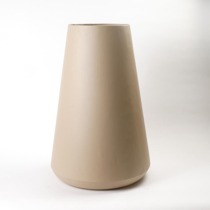 <h4>Vase Metl Taupe Texture Ø37x65</h4>